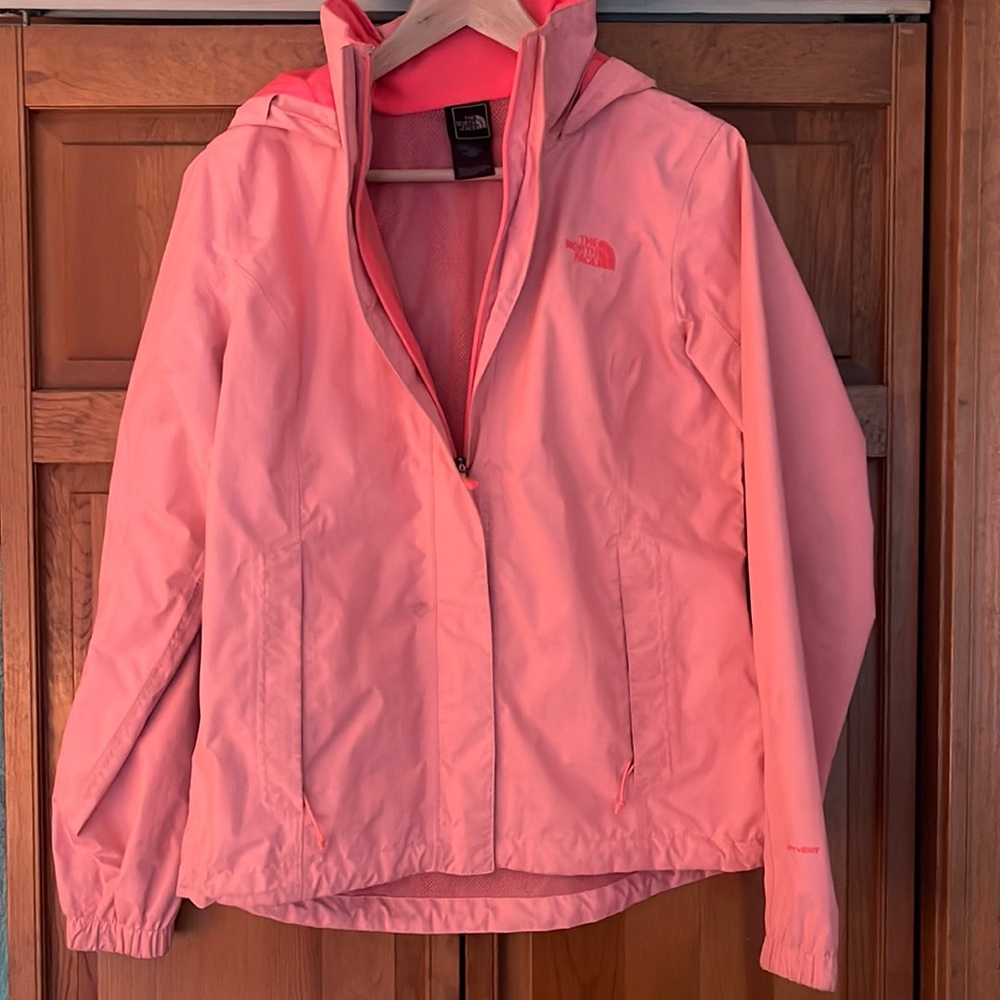 Pink North Face Rain Jacket